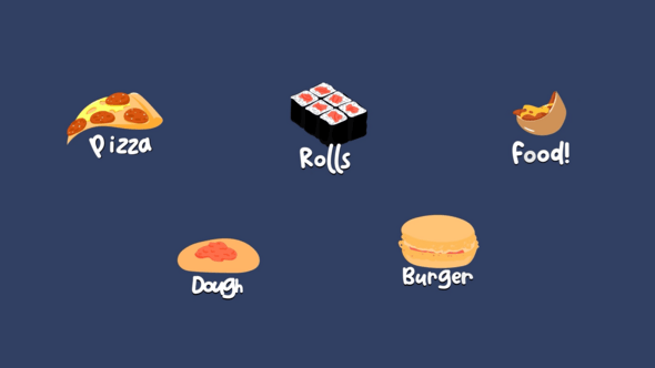 Videohive Looped Food Animations And Titles for After Effects