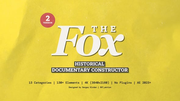Videohive The Fox | Historical Documentary Constructor