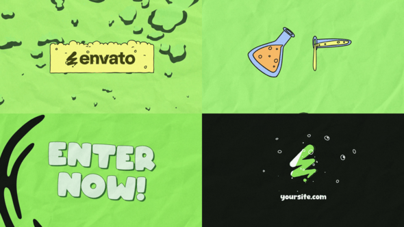 Videohive Chemical Reaction Test Tube Logo for After Effects