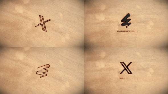 Videohive Logo Burnt Wood for After Effects
