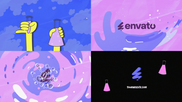 Videohive Liquid Explosion Chemical Reaction Logo for After Effects