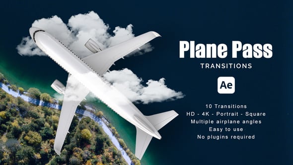 Videohive Plane Pass Transitions