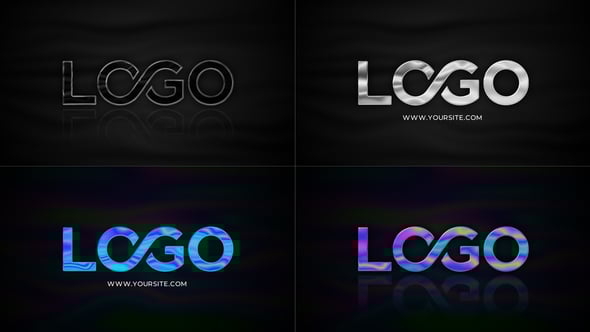 Videohive Chrome Logo Reveal 4k