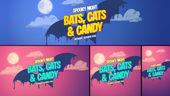Videohive Short Halloween Intro Logo