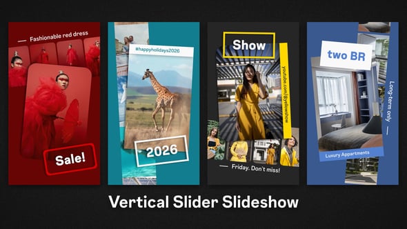 Videohive Vertical Slider Slideshow