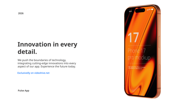 Videohive Phone 17 Pro App Presentation Mockup