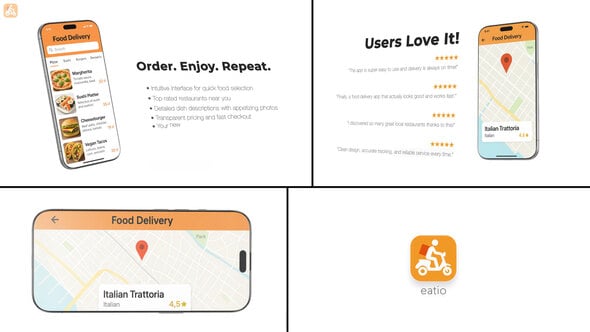 Videohive Mobile App 30s Presentation – Smartphone Mockup Animation