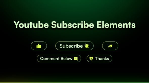 Videohive Youtube Subscribe Elements 59624247