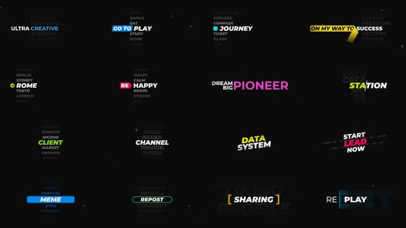 Videohive Text Carousel Titles