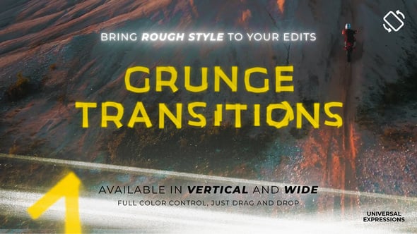 Videohive Grunge Light Transitions