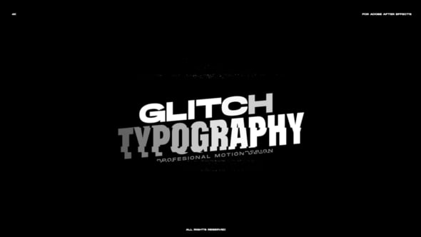 Videohive Glitch Typography Titles