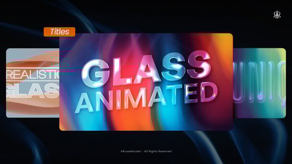 Videohive Glass Animated Titles 59708099