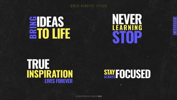 Videohive Bold Kinetic Titles 59752182