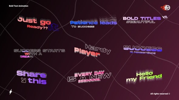 Videohive Bold Text Animation