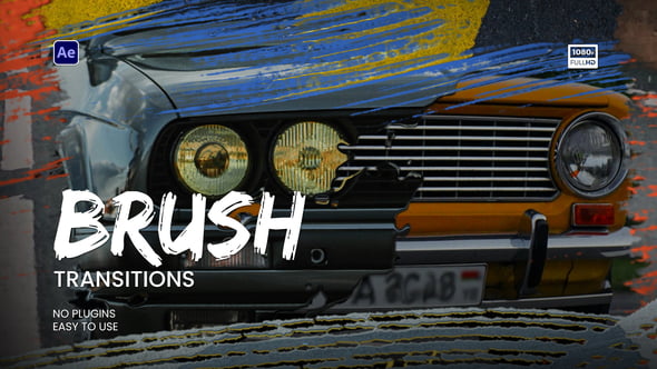 Videohive Brush Transitions 58814674