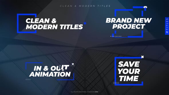 Videohive Clean & Modern Titles