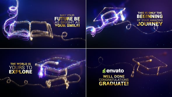 Videohive Graduation wishes Intro // Graduation Wishes