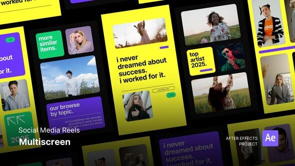 Videohive Reels – Multiscreen Display After Effects Project Files
