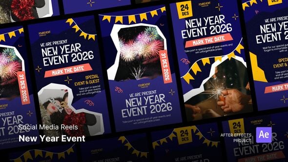 Videohive Reels – New Year Event After Effects Project Files