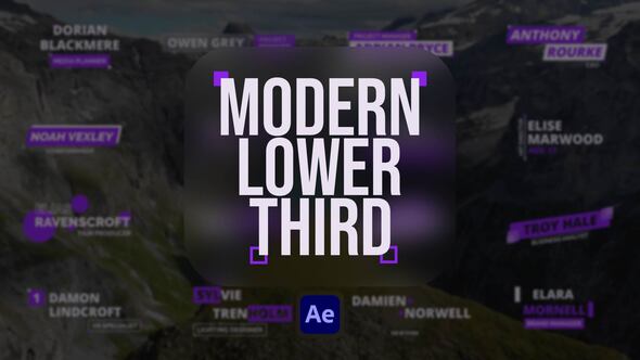 Videohive Modern Lower Third 59388754