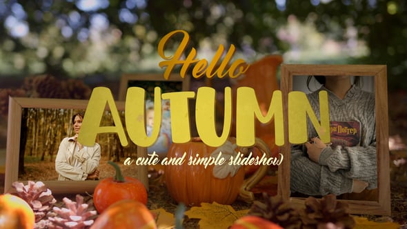 Videohive Hello Autumn Memories Slideshow