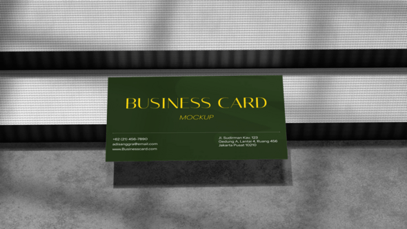 Videohive Elegant Business Card Mockup 59609149