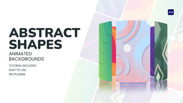 Videohive Abstract Shapes Animated Backgrounds 60035854