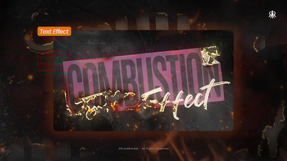 Videohive Combustion Text 60033549