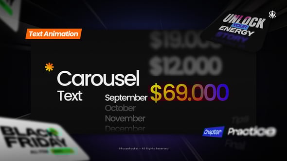 Videohive Text Carousel 60033617