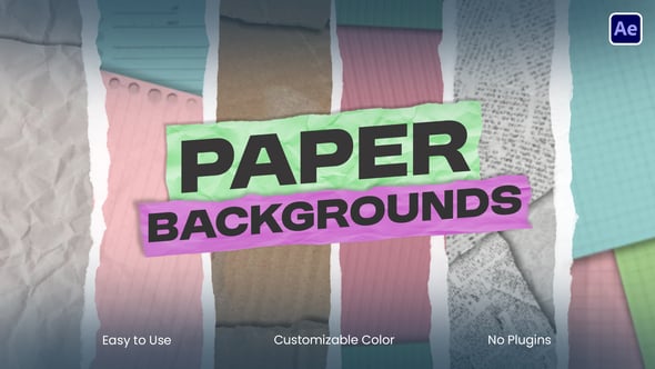Videohive Vertical Paper Backgrounds
