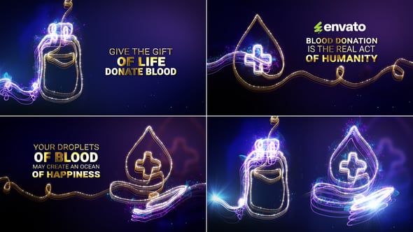 Videohive Blood Donor Day Intro // World Blood Donor Day