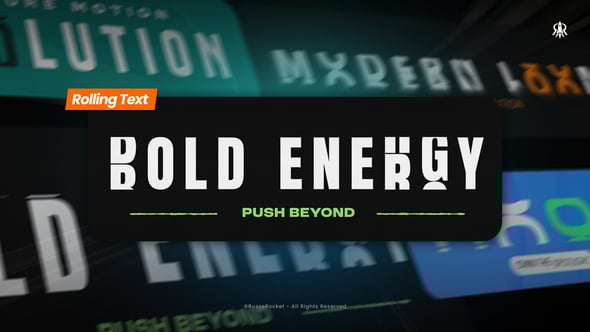 Videohive Rolling Text Animation 60167343