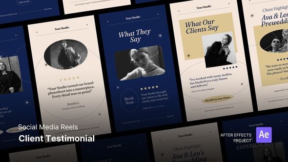 Videohive Reels – Client Testimonials After Effect Project Files