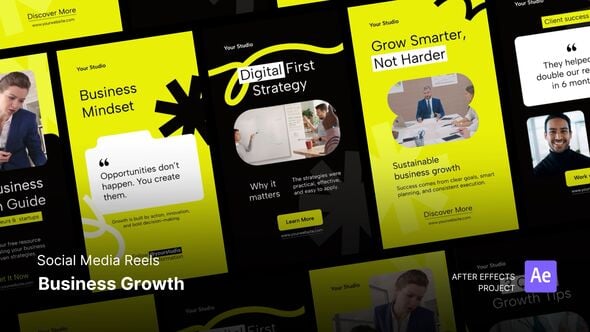Videohive Reels – Business Growth After Effects Project Files