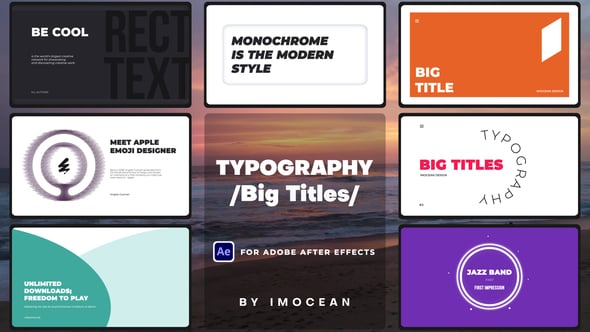 Videohive Typography Big Titles