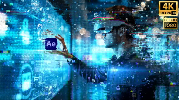 Videohive Virtual Transition into Cyberspace