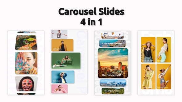 Videohive Carousel Verical 4 in 1