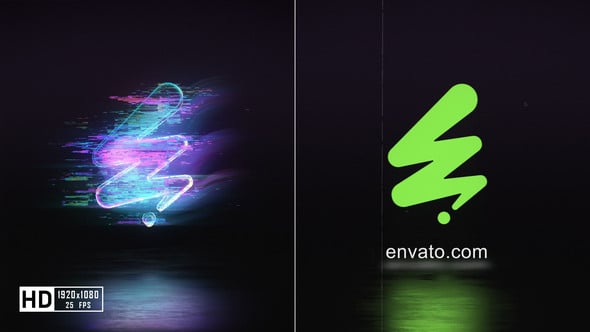Videohive Neon Glitch Logo Reveal 60009012
