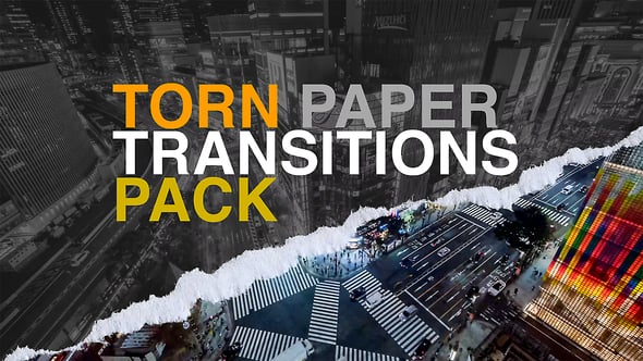 Videohive Torn Paper Transition