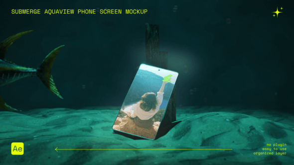 Videohive Submerge AquaView Phone Screen Mockup
