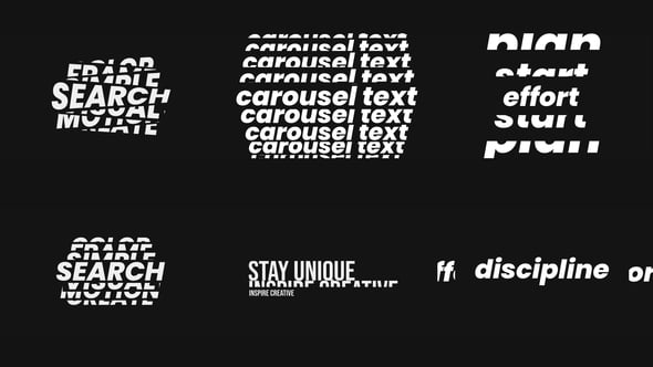 Videohive Text Carousel 60074122