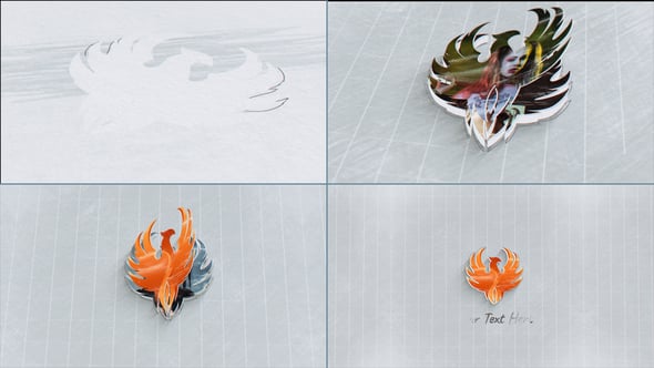 Videohive Scribble Paper Turn Photo Logo