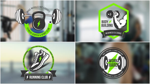 Videohive Running Sports Gym Fitness Titles