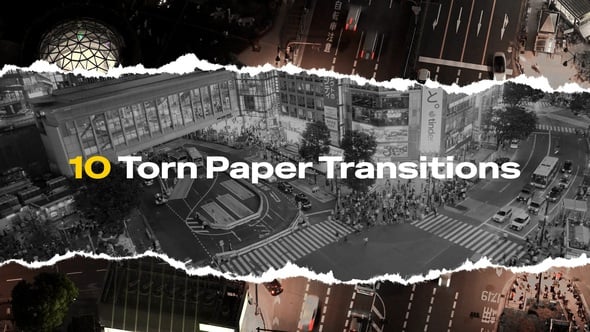 Videohive Torn Paper Transitions 59408356