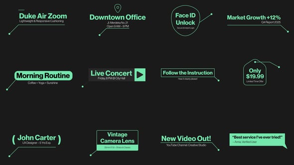 Videohive Call Outs Universal