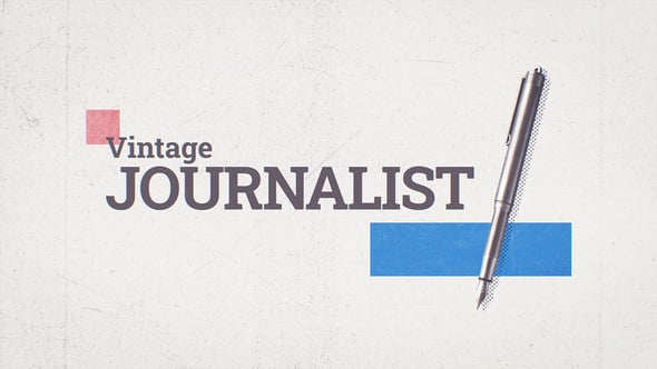 Videohive Vintage Journalist Broadcast Package