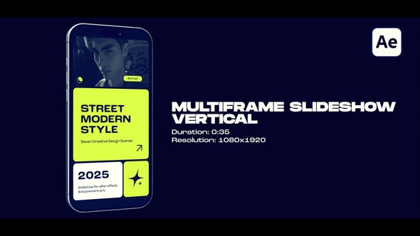 Videohive Vertical Multiframe Slideshow