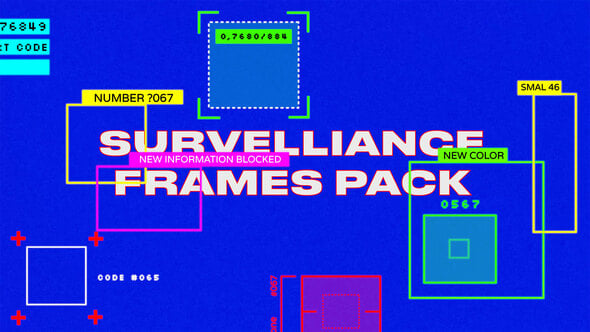 Videohive Survelliance Frames Pack