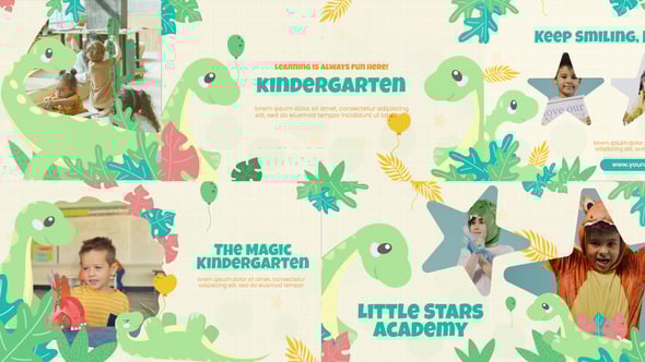Videohive Kindergarten Dinosaurs