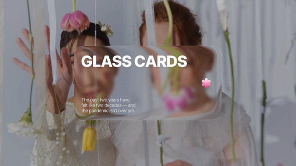 Videohive Liquid Glass Cards